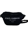 【中古】DOLCE&GABBANA◆ウエストバッグ/--/BLK【バッグ】