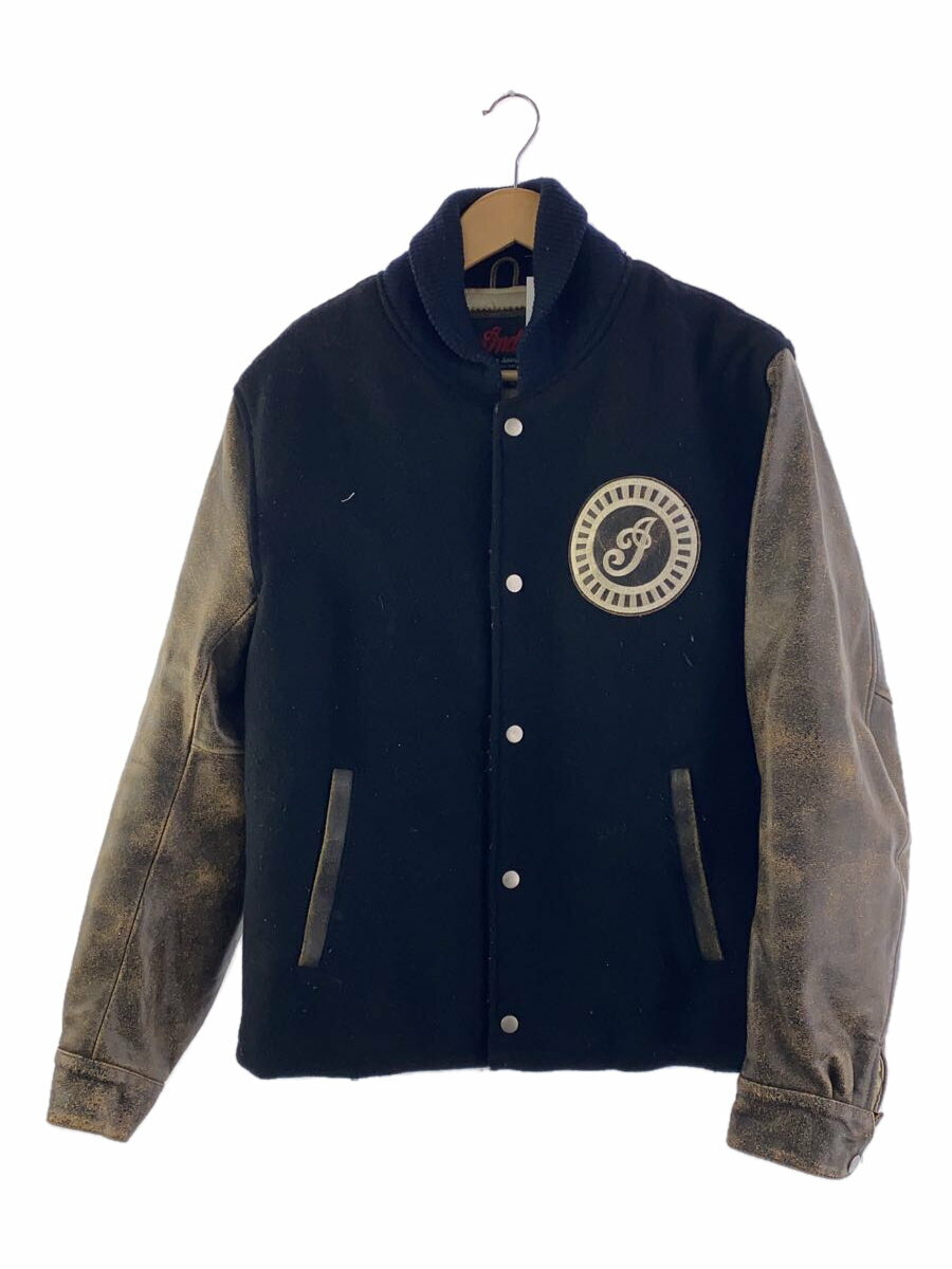 【中古】Indian Motorcycle◆スタジャン/40/コットン/BLK【メンズウェア】