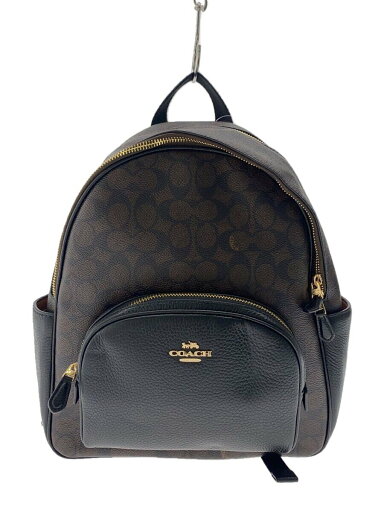【中古】COACH◆リュック/レザー/BRW/総柄/CZ176【バッグ】 【中古】COACH◆リュック/レザー/BRW/総柄/CZ176【バッグ】
