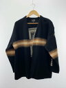 【中古】PENDLETON◆カーディガン(厚手)/L/ウール/BLK/無地/1575-6211【メンズウェア】