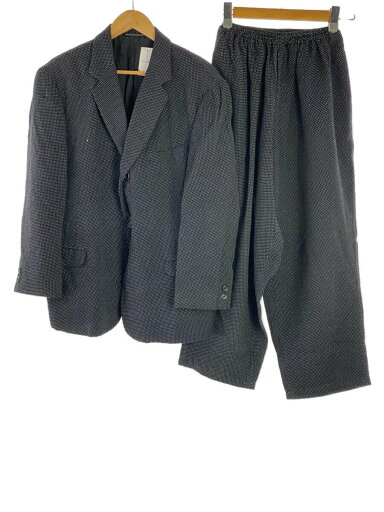 【中古】yohji yamamoto POUR HOMME◆95ss/刺し子セットアップ/2B/ボトムサイズL/S/コットン/BLK/総柄/HB-J01-007【メンズウェア】 【中古】yohji yamamoto POUR HOMME◆95ss/刺し子セットアップ/2B/ボトムサイズL/S/コットン/BLK/総柄/HB-J01-007【メンズウェア】