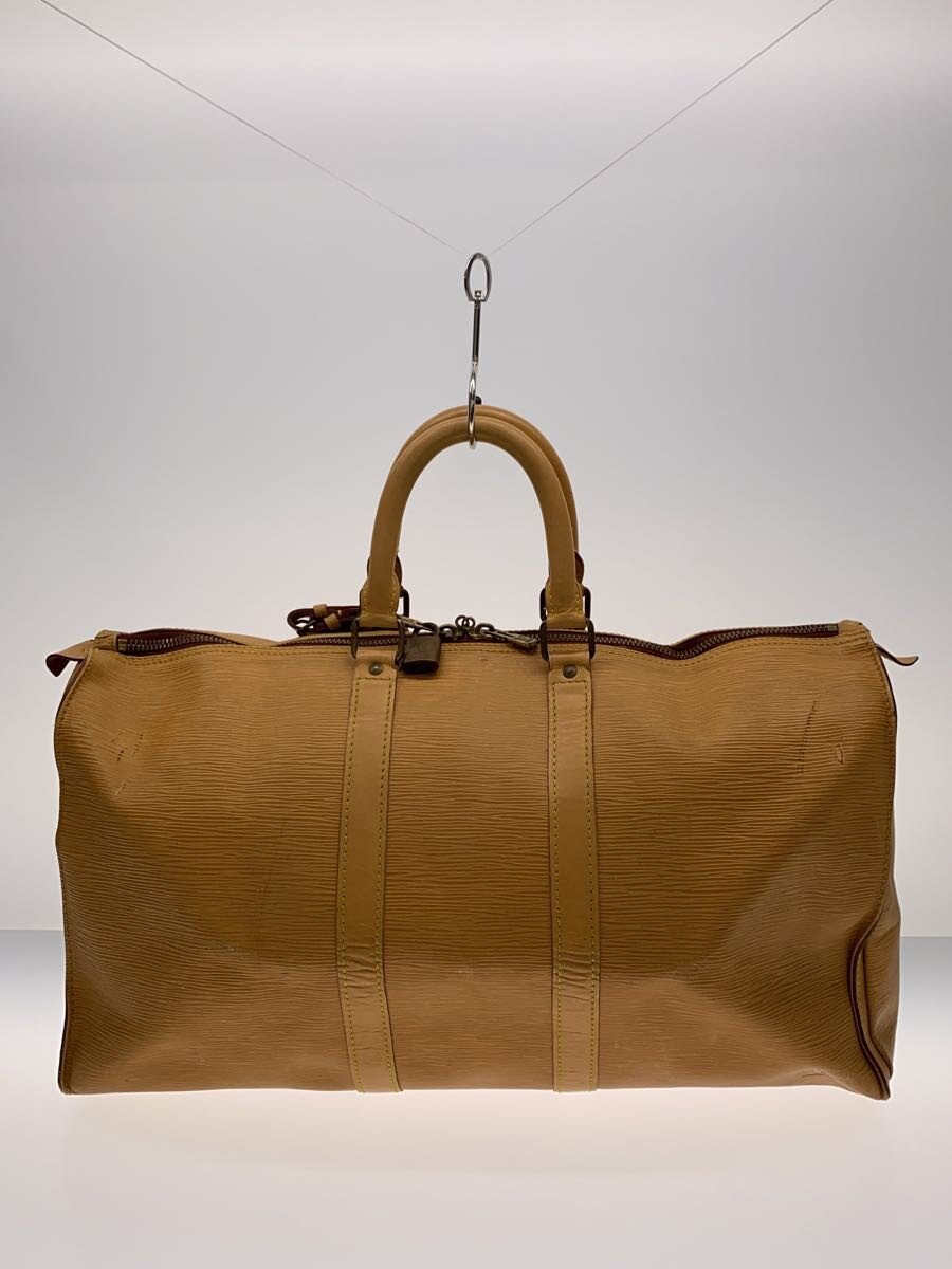 2nd STREET 楽天市場店の【中古】LOUIS VUITTON◆ボストンバッグ/レザー/ウィニングベージュ/無地//【バッグ】｜アングル3