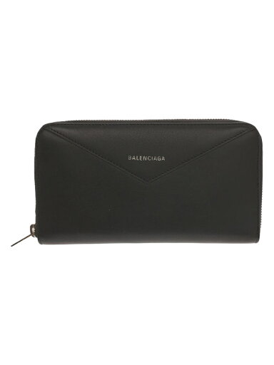 【中古】BALENCIAGA◆ペーパーコンチネンタルラウンドファスナー/長財布/レザー/グレー/メンズ/504547【服飾雑貨他】 【中古】BALENCIAGA◆ペーパーコンチネンタルラウンドファスナー/長財布/レザー/グレー/メンズ/504547【服飾雑貨他】