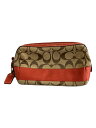 【中古】COACH◆ポーチ/--/KHK/総柄/40756【バッグ】