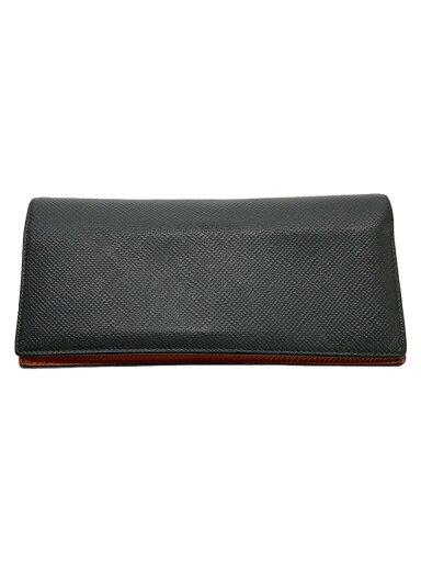 【中古】PRADA◆長財布/レザー/グレー/オレンジ/メンズ【服飾雑貨他】 【中古】PRADA◆長財布/レザー/グレー/オレンジ/メンズ【服飾雑貨他】