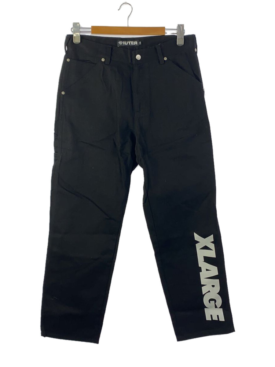 【中古】X-LARGE◆ボトム/L/コットン/BLK【メンズウェア】