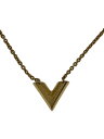 【中古】LOUIS VUITTON◆ネックレス・エセンシャルV_GLD/--/GLD/レディース//【服飾雑貨他】