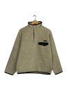 【中古】patagonia◆YNCHILLA/スナップT/フリースジャケット/S/ポリエステル/ベージュ【メンズウェア】