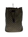 【中古】GUCCI◆リュック/PVC/BRW/189745 502752/紐擦れ有【バッグ】