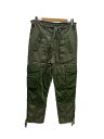 【中古】Denim & Supply Ralph Lauren◆ボトム/6/コットン/GRN/無地/再構築/ブレンドカーゴトラウザー【レディースウェア】
