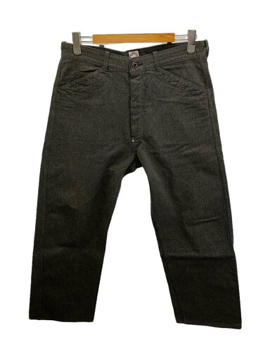 【中古】CORONA◆ストレートパンツ/L/コットン/GRY【メンズウェア】 【中古】CORONA◆ストレートパンツ/L/コットン/GRY【メンズウェア】