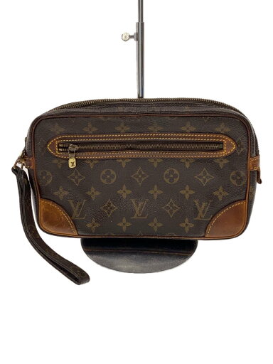 【中古】LOUIS VUITTON◆マルリー・ドラゴンヌGM_モノグラム・キャンバス_BRW/PVC/BRW【バッグ】 【中古】LOUIS VUITTON◆マルリー・ドラゴンヌGM_モノグラム・キャンバス_BRW/PVC/BRW【バッグ】