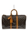 【中古】LOUIS VUITTON◆キーポル50_モノグラム・キャンバス_BRW/PVC/BRW【バッグ】