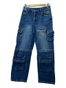 【中古】X-girl◆POCKET DENIM PANTS/ボトム/M/デニム/IDG/105233031010【レディースウェア】