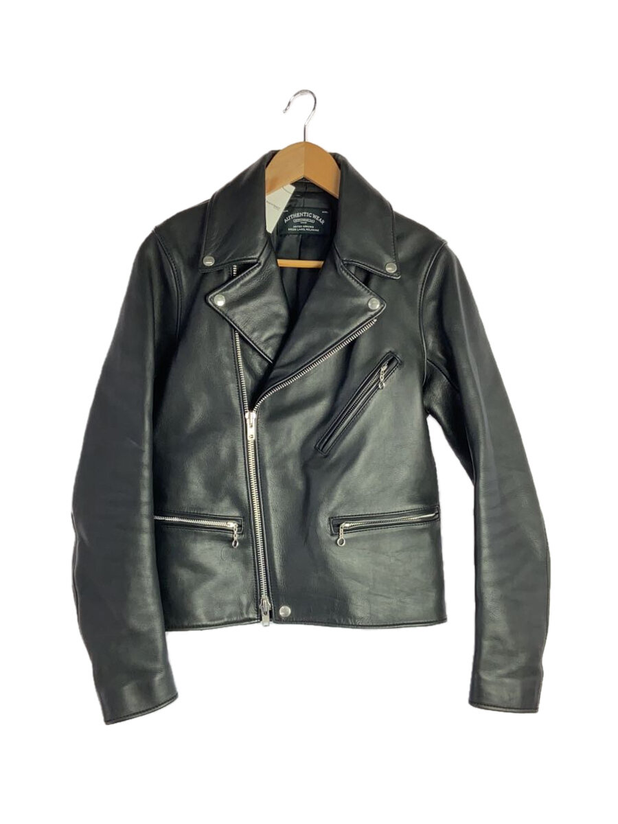 【中古】UNITED ARROWS green label relaxing◆レザージャケット・ブルゾン/S/牛革/黒/無地/3225-199-2168【メンズウェア】
