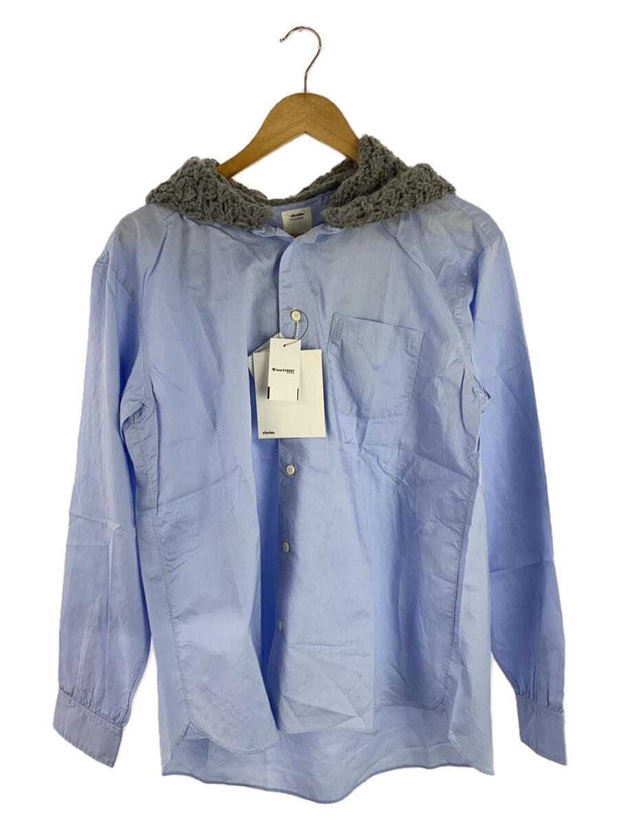 【中古】visvim◆長袖シャツ/INGALL HOODIE SHIRT/2/コットン/BLU/0119205011005【メンズウェア】