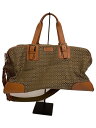 【中古】COACH◆ボストンバッグ/キャンバス/BEG/総柄/f77085【バッグ】