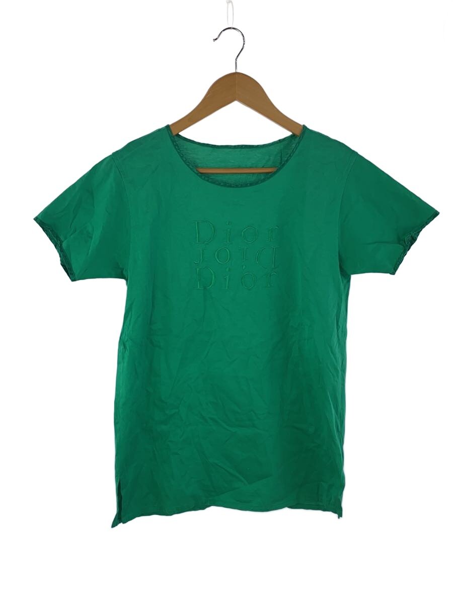 【中古】Christian Dior◆Tシャツ/11/コットン/GRN/無地/blq7k6010【レディースウェア】