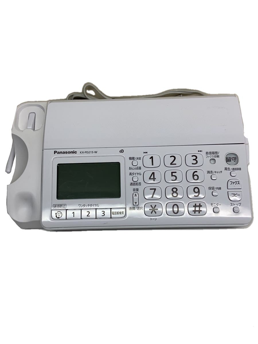 【ブランド】Panasonic 【ブランドカナ】パナソニック 【型番】 【程度】B 【カラー】 【キーワード】　　　/ 2026/09/19 セカンドストリート甲府昭和店 【3995】【中古】Panasonic◆FAX電話 おたっくす KX-PD215DL-W//【家電・ビジュアル・オーディオ】 ブランド Panasonic 型番 カラー 実寸（cm） 【ビジュアル・OA・通信家電】 幅：32 / 高さ：8 / 奥行：20 【その他】 その他サイズ：/ 商品は　セカンドストリート甲府昭和店の店頭にて販売しております。商品に関するお問合わせは、お電話(TEL:055-230-8552)にて、問合わせ番号：2339954115460をお伝えください。 配送方法やお支払い方法に関するお問い合わせは、サポートセンターまでご連絡をお願いします。 ※お電話の対応は営業時間内のみとなります。お問い合わせフォームでお問い合わせの際はご注文番号をご記入下さい この商品に関する出品店舗からのコメント スレ、汚れあり