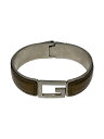 【中古】GUCCI◆バングル/--/BRW/レディース/Gロゴ/金具スレ有//【服飾雑貨他】