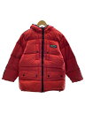 【中古】DKNY(DONNA KARAN NEW YORK)◆TECK ACTVIE/ダウンジャケット/S/ナイロン/RED【メンズウェア】