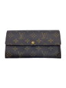 【中古】LOUIS VUITTON◆1)ポルト・フォイユ・サラ_モノグラム・キャンバス_BRW/PVC/BRW/メンズ【服飾雑貨他】(4)