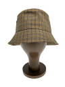 【中古】BURBERRY◆ハット/M/コットン/BEG/チェック/メンズ/8044075/71F【服飾雑貨他】(4)