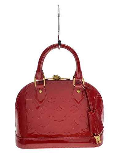 【中古】LOUIS VUITTON◆アルマBB_モノグラム・ヴェルニ_RED/エナメル/RED/総柄【バッグ】 【中古】LOUIS VUITTON◆アルマBB_モノグラム・ヴェルニ_RED/エナメル/RED/総柄【バッグ】