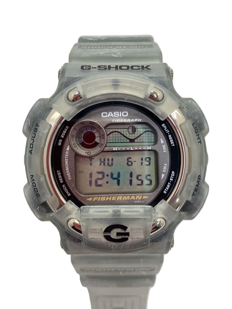 【中古】CASIO◆クォーツ腕時計・G-SHOCK/デジタル/GRY【服飾雑貨他】
