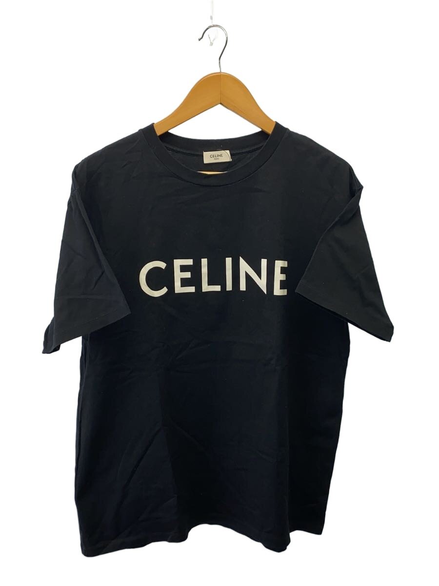 Rakuten - 【中古】CELINE◆半袖カットソー/XS/コットン/BLK/無地【レディースウェア】