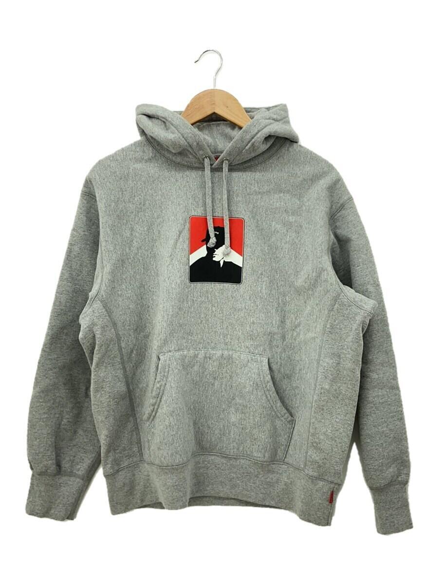 Supreme◆20FW/Portrait Hooded Sweatshirtパーカー/S/コットン/GRY/無地