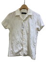 【中古】1piu1uguale3◆半袖シャツ/4/コットン/WHT【メンズウェア】(4)