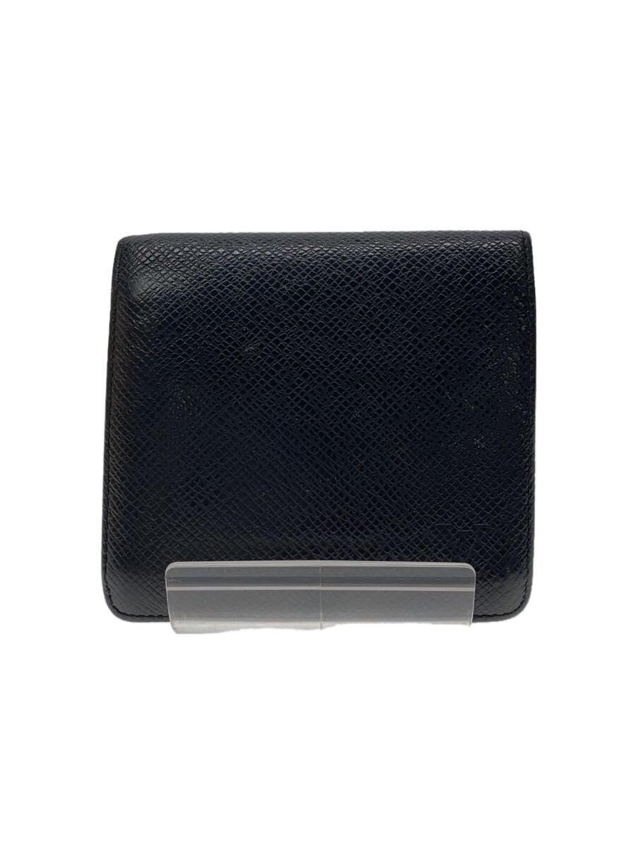 乐天商城 - 【中古】LOUIS VUITTON◆ポルト・ビエ・3カルト・クレディ_タイガ_BLK/レザー/BLK/無地/メンズ【服飾雑貨他】