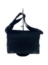【中古】GUCCI◆ショルダーバッグ_GGキャンバス/キャンバス/BLK【バッグ】