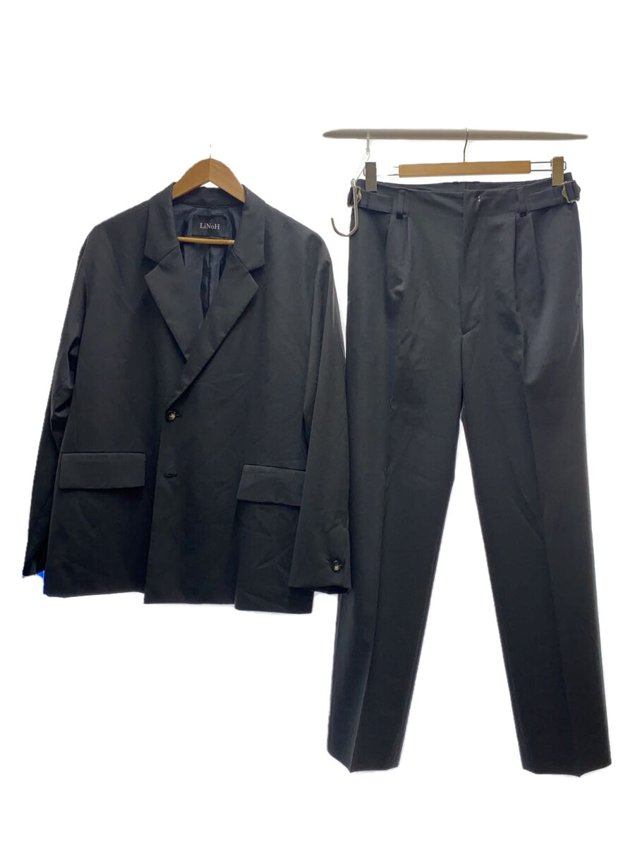 【中古】LiNoH◆セットアップ/2/ウール/GRY/? NULL ?【メンズウェア】
