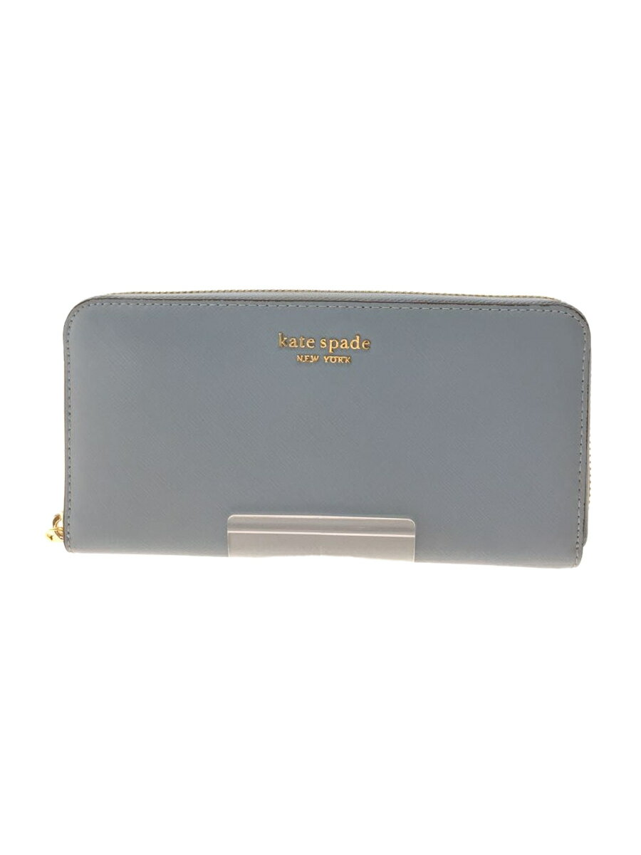 【中古】kate spade new york◆長財布/--/BLU/レディース【服飾雑貨他】