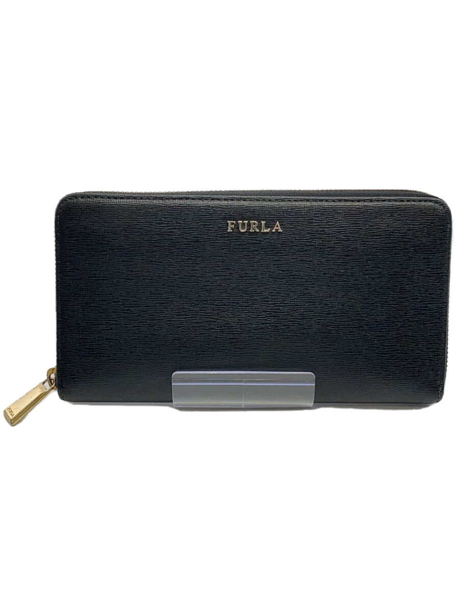 【中古】FURLA◆長財布/--/BLK/レディース【服飾雑貨他】
