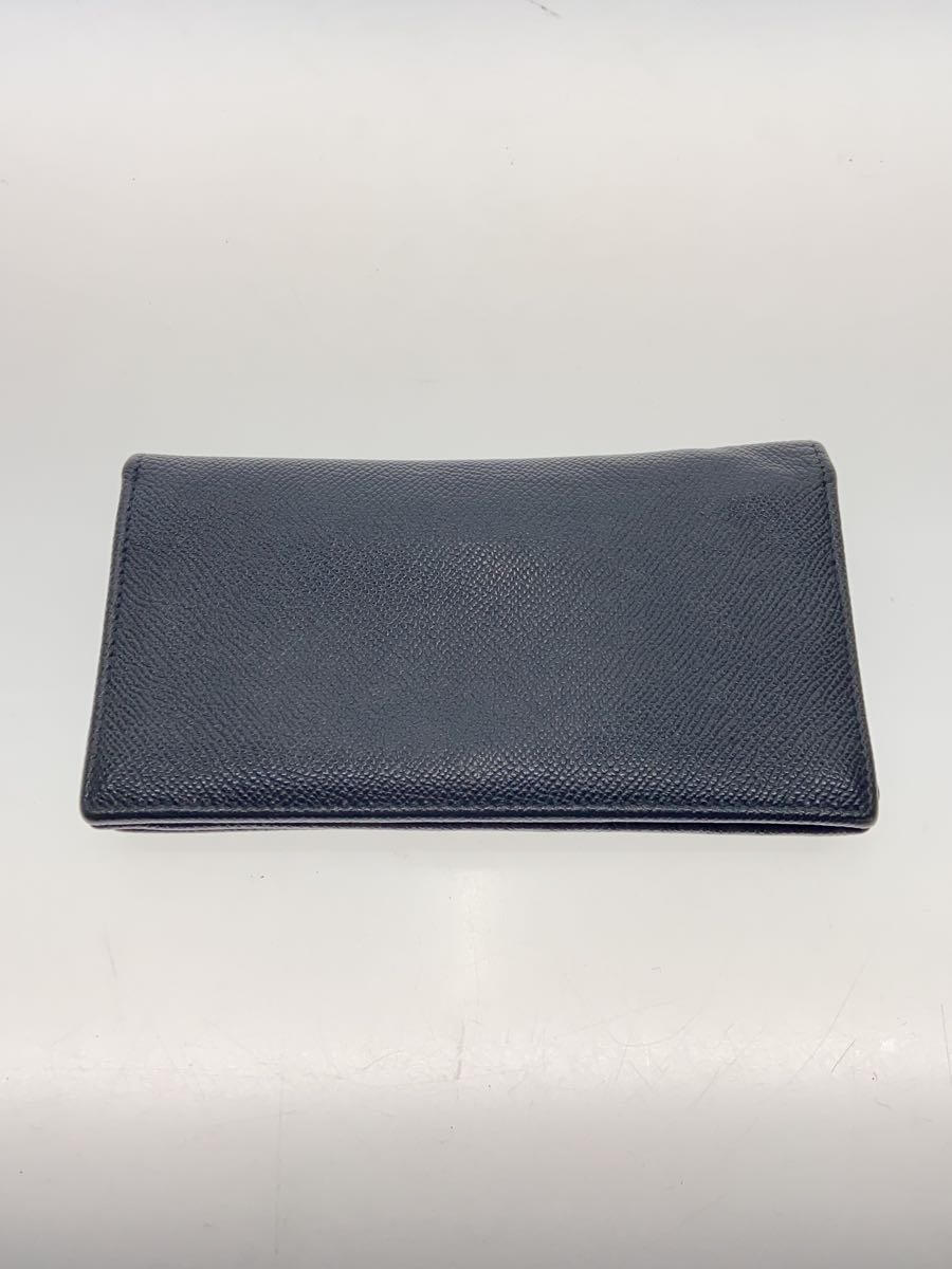 【中古】BVLGARI◆長財布/レザー/BLK/無地/メンズ【服飾雑貨他】