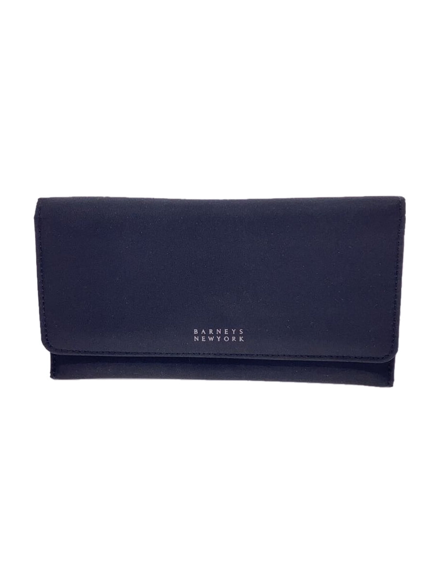 【中古】BARNEYS NEWYORK◆長財布/ブラック/無地/メンズ/BARNEYSNEWYORK【服飾雑貨他】