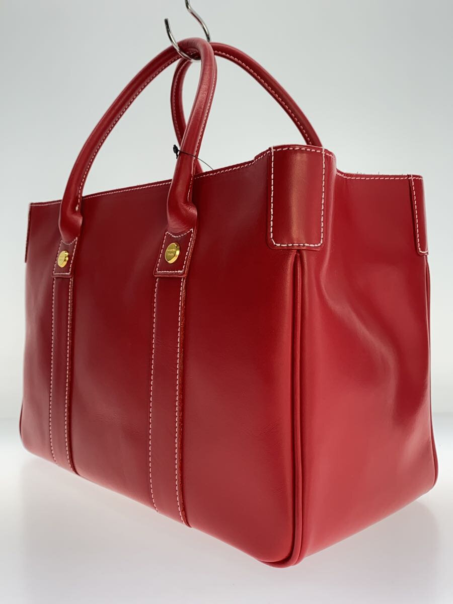 【中古】Samantha Thavasa◆ハンドバッグ/レザー/RED/無地【バッグ】