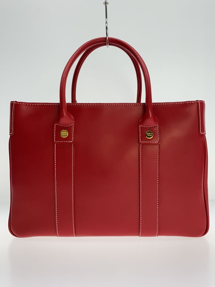 【中古】Samantha Thavasa◆ハンドバッグ/レザー/RED/無地【バッグ】