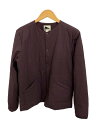 【中古】snow peak◆Flexible Insulated Cardigan/ナイロンジャケット/ボルドー/BM-SW-21AU001【メンズウェア】