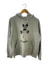 【中古】WHITE MOUNTAINEERING◆パーカー/1/コットン/GRY/プリント/WM2271//【メンズウェア】