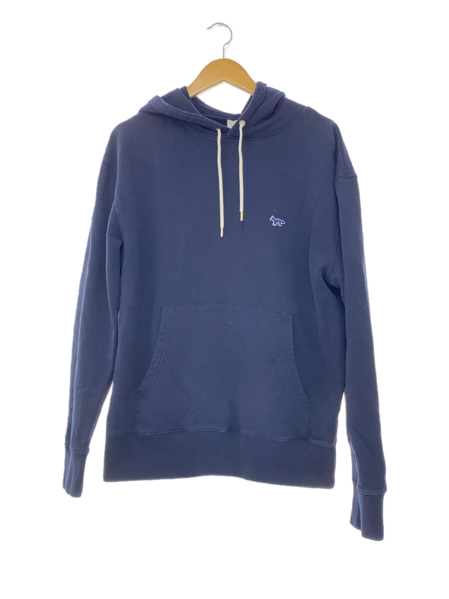 【中古】MAISON KITSUNE◆パーカー/L/コットン/NVY/HU00317KM0001/シミ有【メンズウェア】