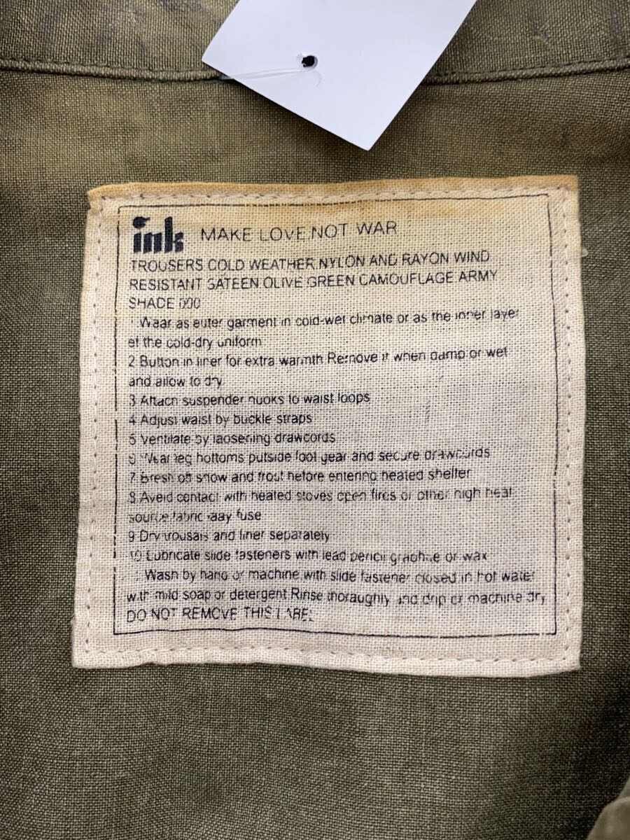 【中古】ink◆ミリタリージャケット/M/コットン/カーキ【メンズウェア】