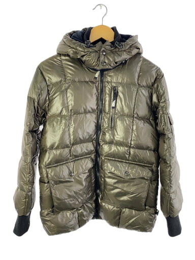 【中古】Pyrenex◆ダウンジャケット/1/ナイロン/KHK【レディースウェア】 【中古】Pyrenex◆ダウンジャケット/1/ナイロン/KHK【レディースウェア】