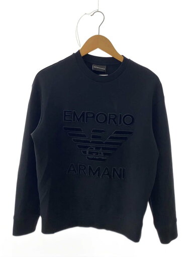 【中古】EMPORIO ARMANI◆スウェット/XS/コットン/BLK/無地/6K1M97 1JHSZ//【メンズウェア】 【中古】EMPORIO ARMANI◆スウェット/XS/コットン/BLK/無地/6K1M97 1JHSZ//【メンズウェア】