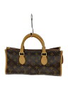 【中古】LOUIS VUITTON◆ポパンクール_モノグラム・キャンバス_BRW/PVC/BRW【バッグ】