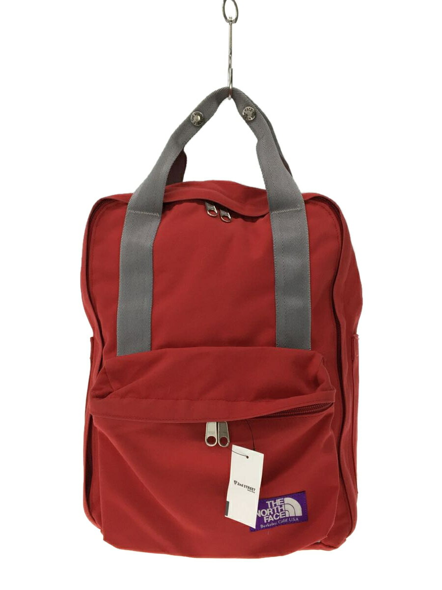 【中古】THE NORTH FACE PURPLE LABEL◆リュック/ナイロン/RED/無地/NN7602N【バッグ】