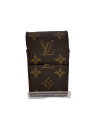 【中古】LOUIS VUITTON◆エテュイ・シガレット_モノグラム・キャンバス_BRW/PVC/BRW/総柄/メンズ【服飾雑貨他】